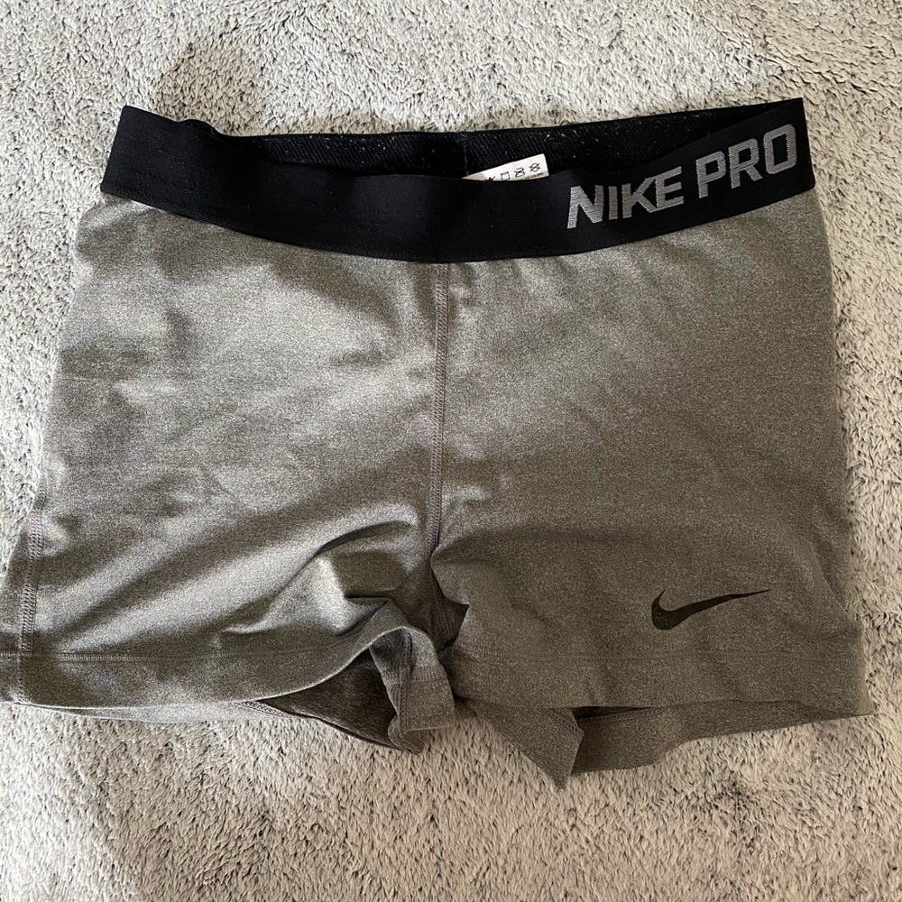 gray nike pros